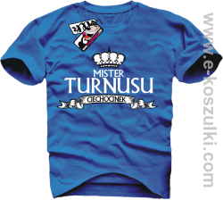 Mister Turnusu Ciechocinek - koszulka męska- niebieski