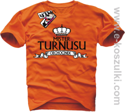 Mister Turnusu Ciechocinek - koszulka męska - pomarańczowy