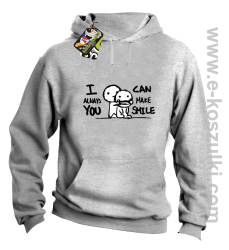 I can always make You smile - bluza z nadrukiem na prezent melanż