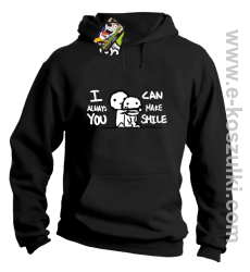 I can always make You smile - bluza z nadrukiem na prezent czarna