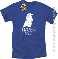 RAVEN Coin CryptoMiner - koszulka męska niebieska