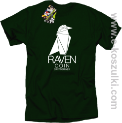 RAVEN Coin CryptoMiner - koszulka męska butelkowa