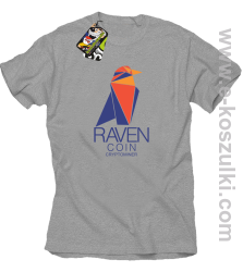 RAVEN Coin CryptoMiner - koszulka męska melanż 