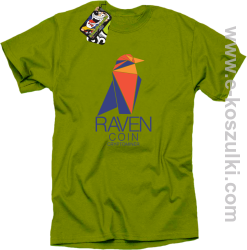 RAVEN Coin CryptoMiner - koszulka męska kiwi