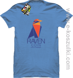 RAVEN Coin CryptoMiner - koszulka męska błęitna