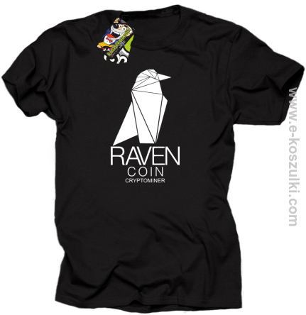 RAVEN Coin CryptoMiner - koszulka męska czarna
