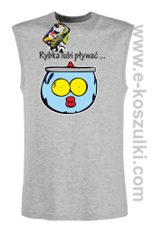 Rybka lubi pływać - bezrękawnik męski melanżowy