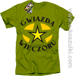 Gwiazda wieczoru - koszulka męska kiwi