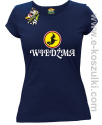 Wiedźma- koszulka damska navy