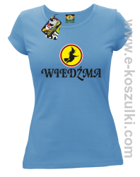 Wiedźma- koszulka damska sky blue