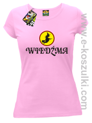 Wiedźma- koszulka damska light pink