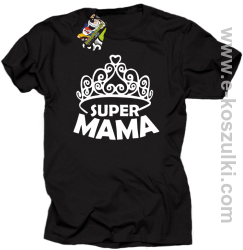 Super Mama korona Miss - koszulka damska STANDARD czarna