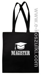 Czapka studencka Pan Magister - torba eko z nadrukiem czarna