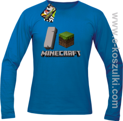 I love Minecraft - longsleeve niebieski