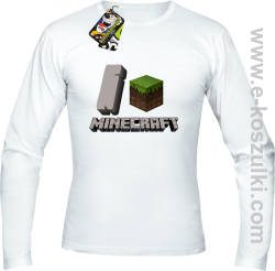 I love Minecraft - longsleeve biały