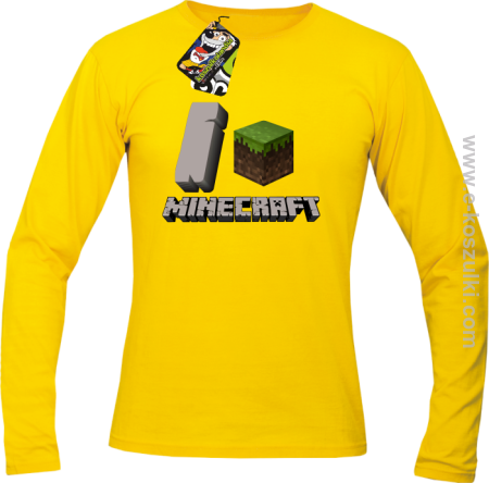 I love Minecraft - longsleeve męski