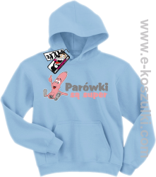 Parówki są super bluza dziecięca - błękitny