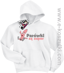 Parówki są super bluza dziecięca - biały
