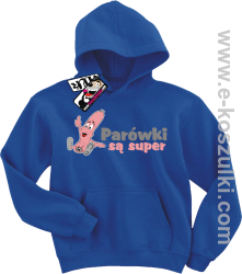 Parówki są super bluza dziecięca - niebieski