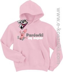 Parówki są super bluza dziecięca - różowy