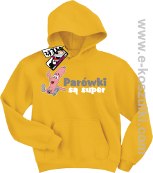 Parówki są super bluza dziecięca - żółty