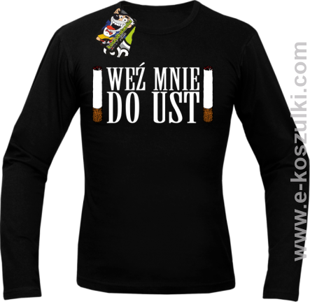 Weź mnie do ust - longsleeve męski