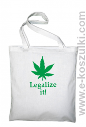 Legalize it gandzia ganja - Eco torba biała