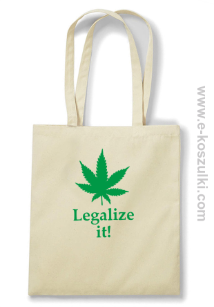 Legalize it gandzia ganja - Eco torba beżowa