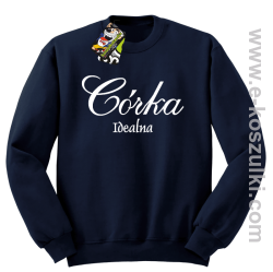 Córka idealna - bluza bez kaptura granatowy