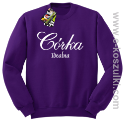 Córka idealna - bluza bez kaptura fioletowy
