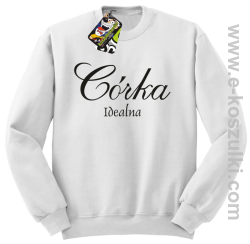 Córka idealna - bluza bez kaptura biały