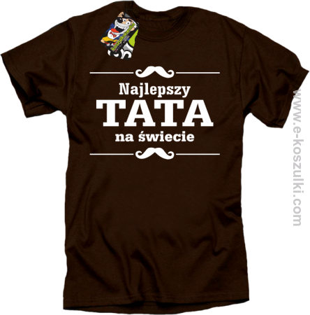 Najlepszy TATA na świecie wzór 01STANDESHE - koszulka męska 