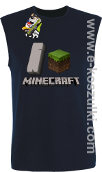 I love Minecraft - bezrękawnik męski granatowy