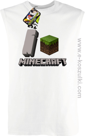 I love Minecraft - bezrękawnik męski czerwony