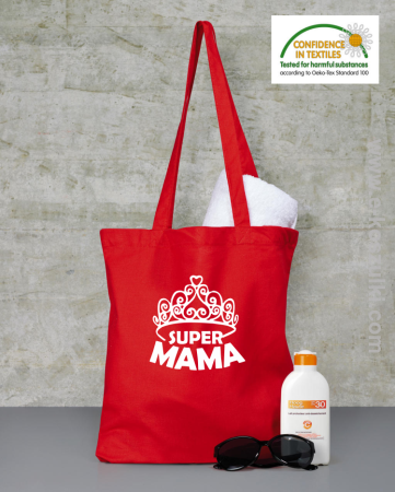 Super Mama korona Miss - torba eko bawełniana 
