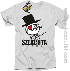 Szlachta rządzi - koszulka męska biała