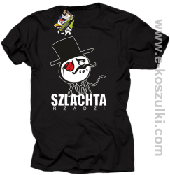 Szlachta rządzi - koszulka męska czarna