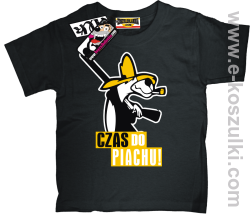 Czas do piachu koszulka dziecięca - czarny
