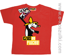 Czas do piachu koszulka dziecięca - czerwony