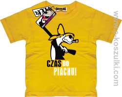 Czas do piachu koszulka dziecięca - żółty