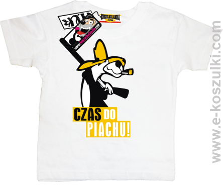 Czas do piachu koszulka dziecięca - biały