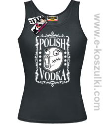 Polish Vodka - top damski - czarny