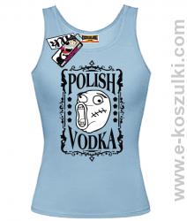 Polish Vodka - top damski - niebieski