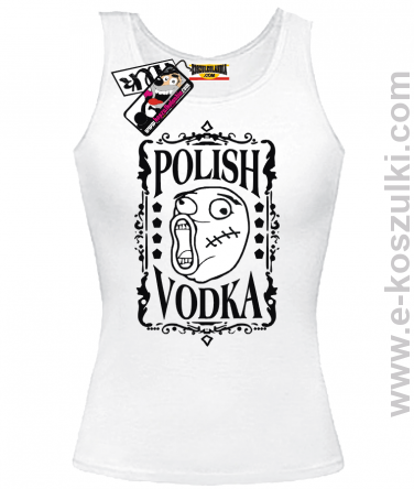 Polish Vodka - top damski - biały