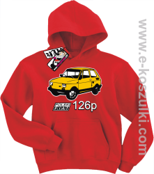 Fiat 126p bluza dziecięca - czerwony