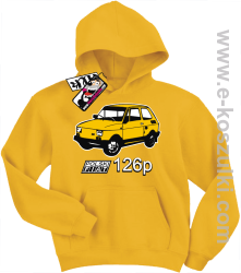 Fiat 126p bluza dziecięca - żółty