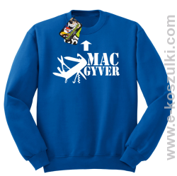 Mac Gyver - bluza  bez kaptura niebieski