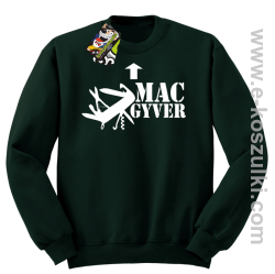 Mac Gyver - bluza  bez kaptura butelkowy