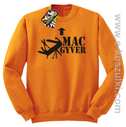 Mac Gyver - bluza  bez kaptura pomarańczowy