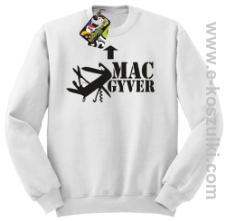 Mac Gyver - bluza  bez kaptura biały